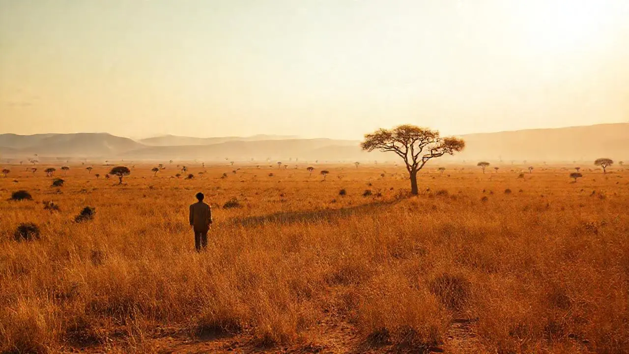 Paisaje africano vasto y sereno