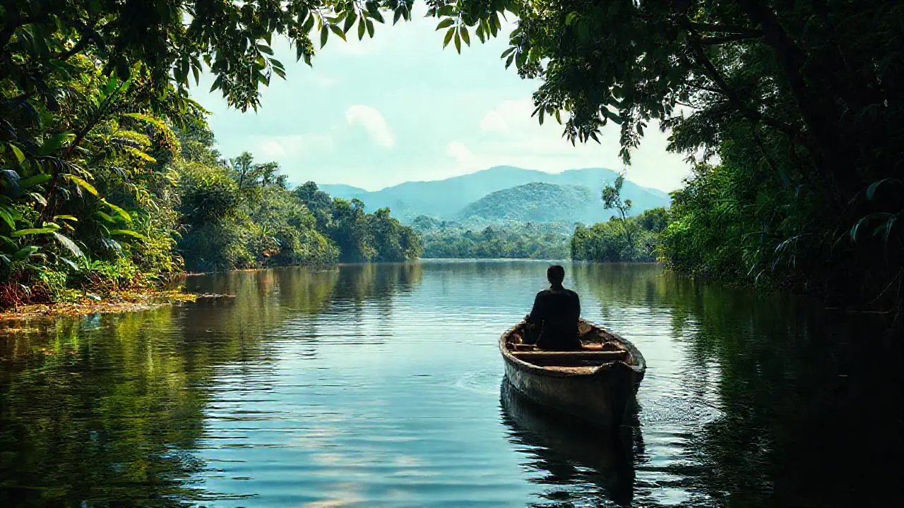 Paz en la selva, un reflejo sereno