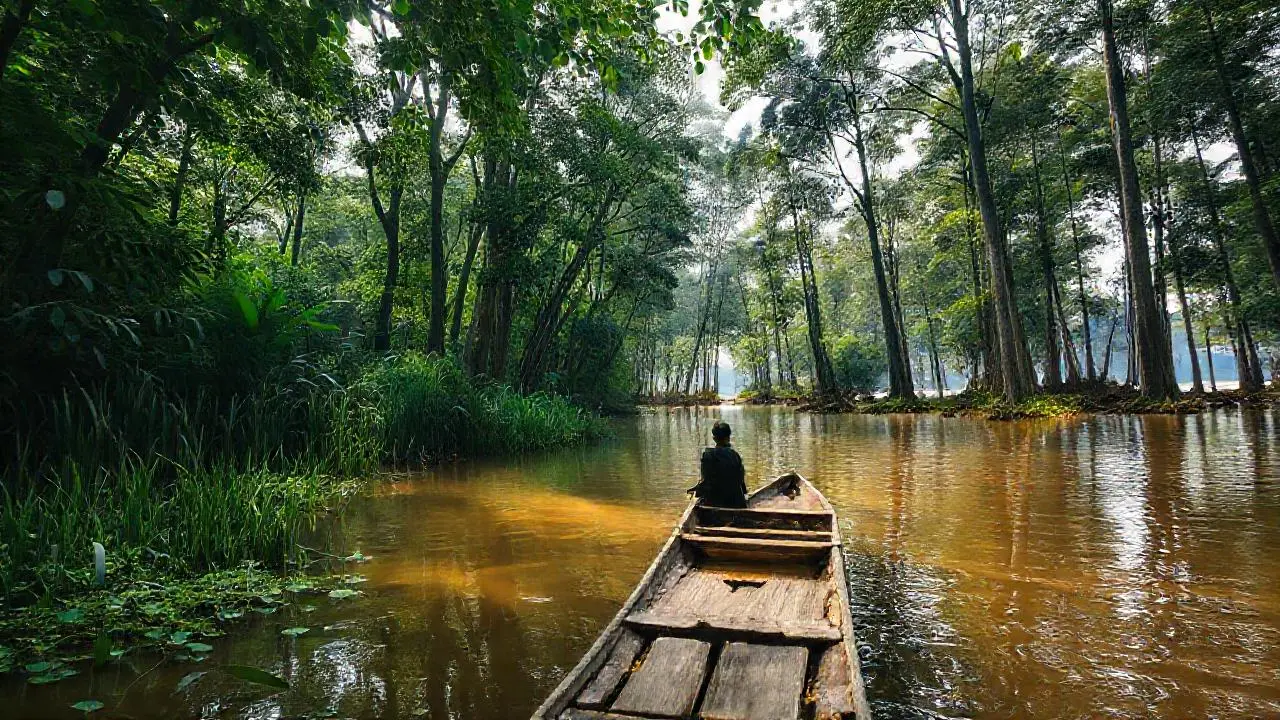 Paz natural en un paisaje profundo