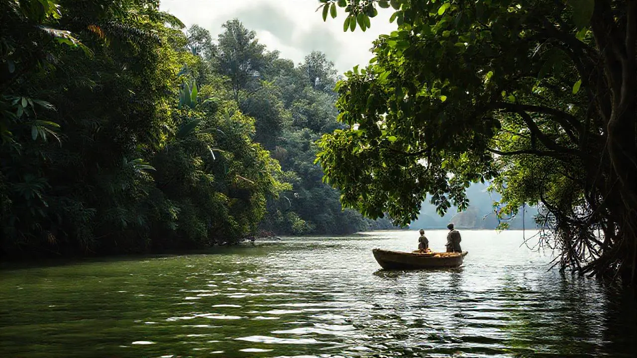 Paz natural en un paisaje selvático