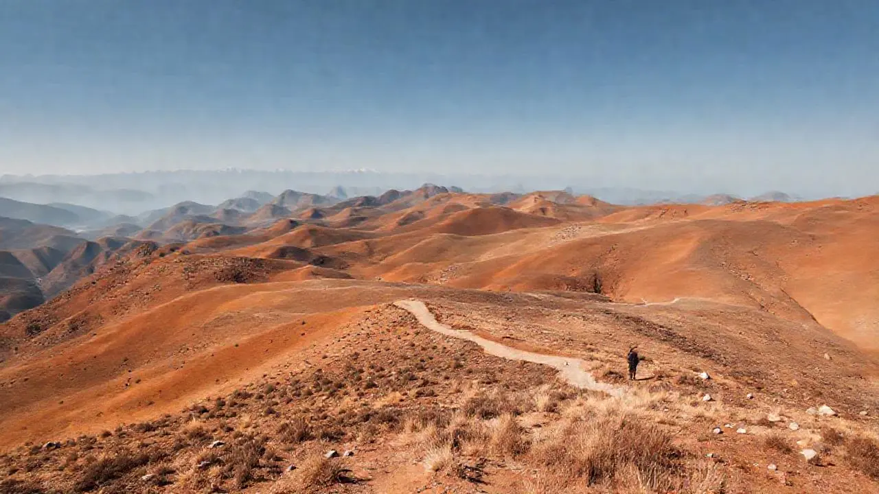 Paisaje vasto, solitario y sereno