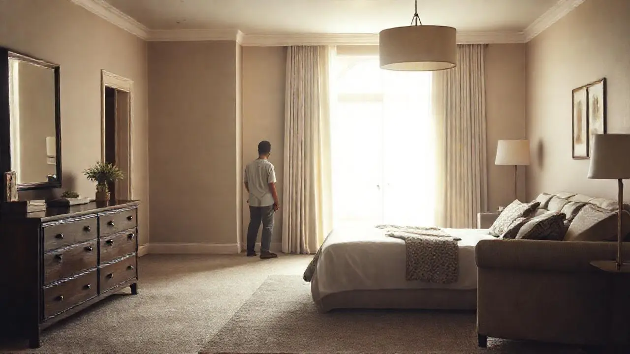 Tranquila calma en un espacio luminoso