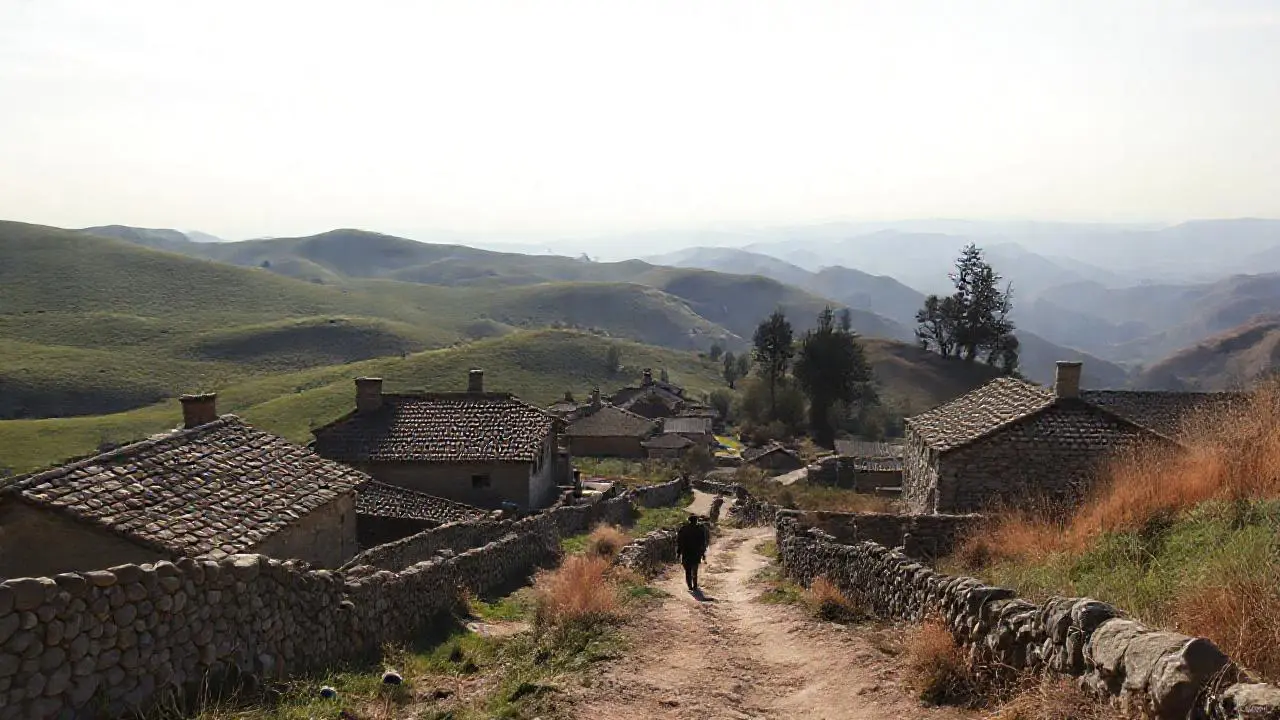 Paisaje rural, tranquilo y vasto