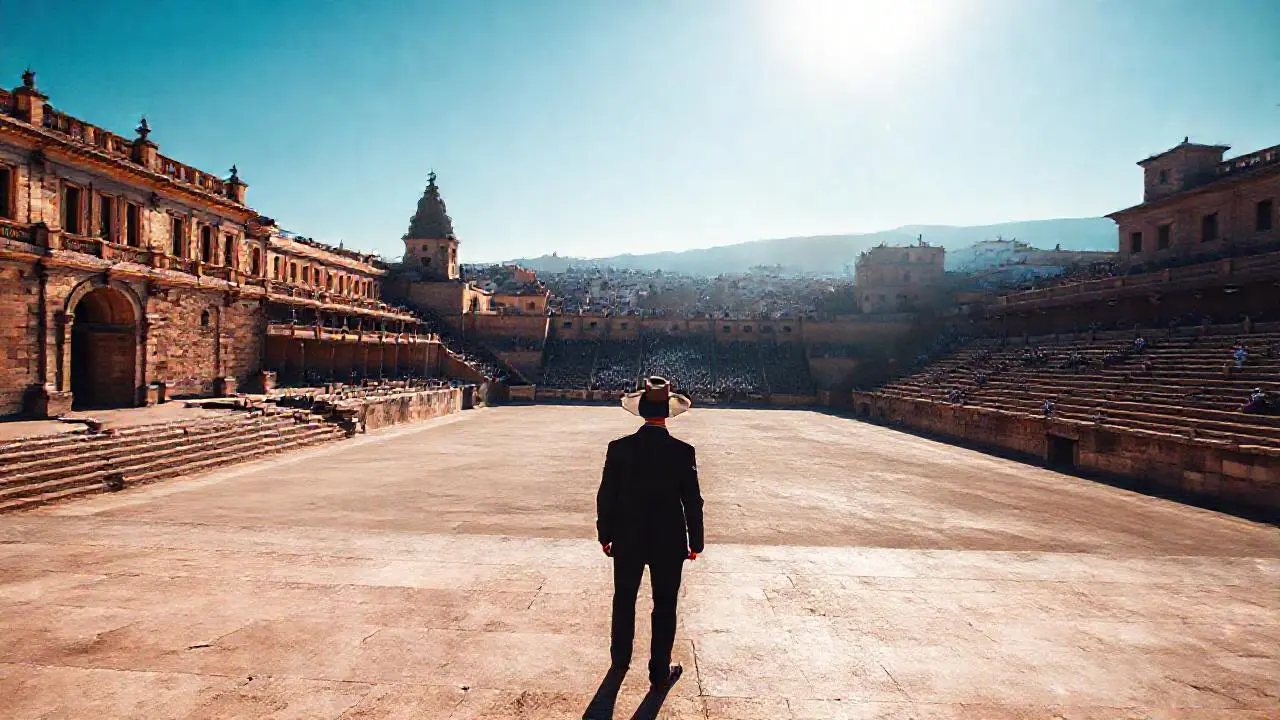 Arena española, tranquila y soleada