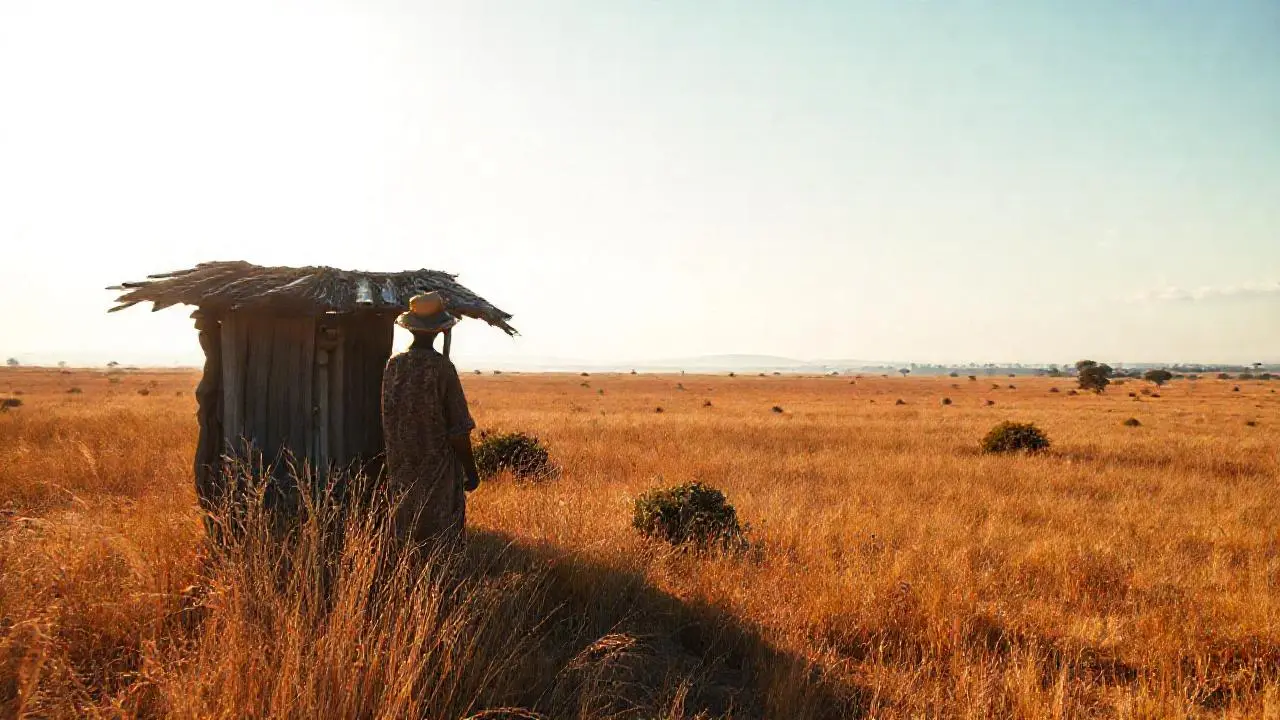 Paisaje africano sereno y vasto