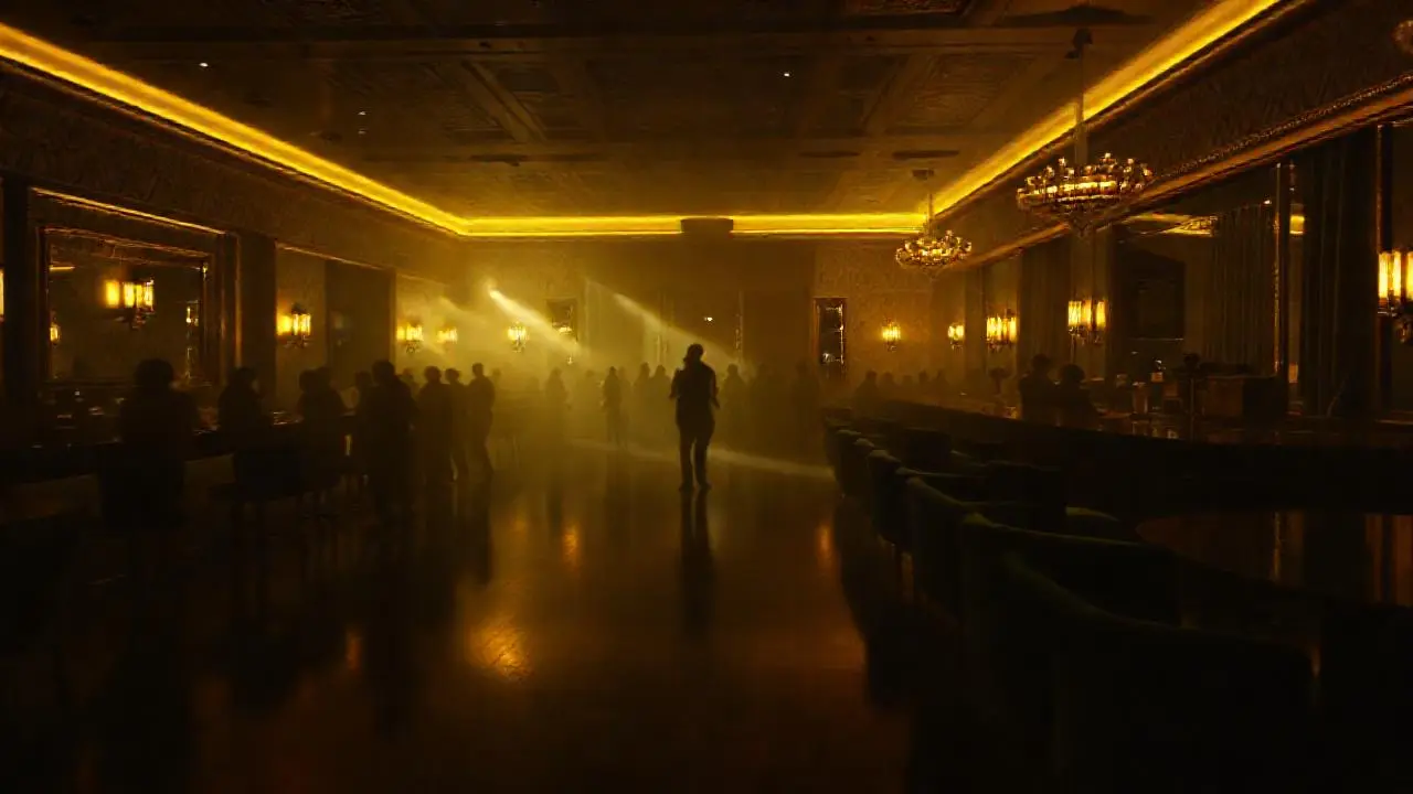Ambiente elegante, misterioso y ligeramente brumoso