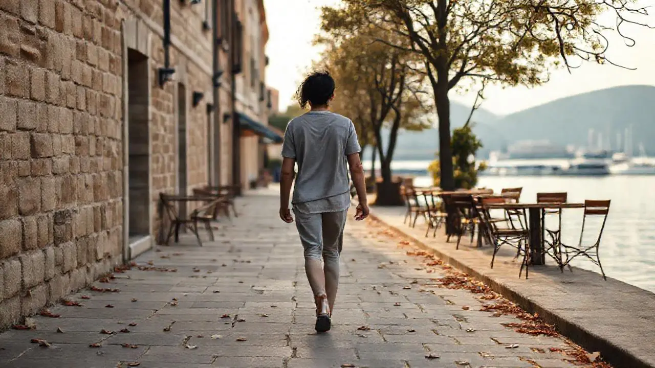 Escena urbana tranquila, suave y difusa