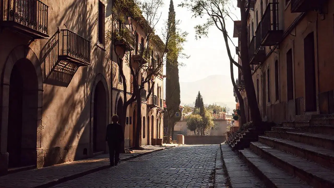 Calma urbana, historia y luz suave