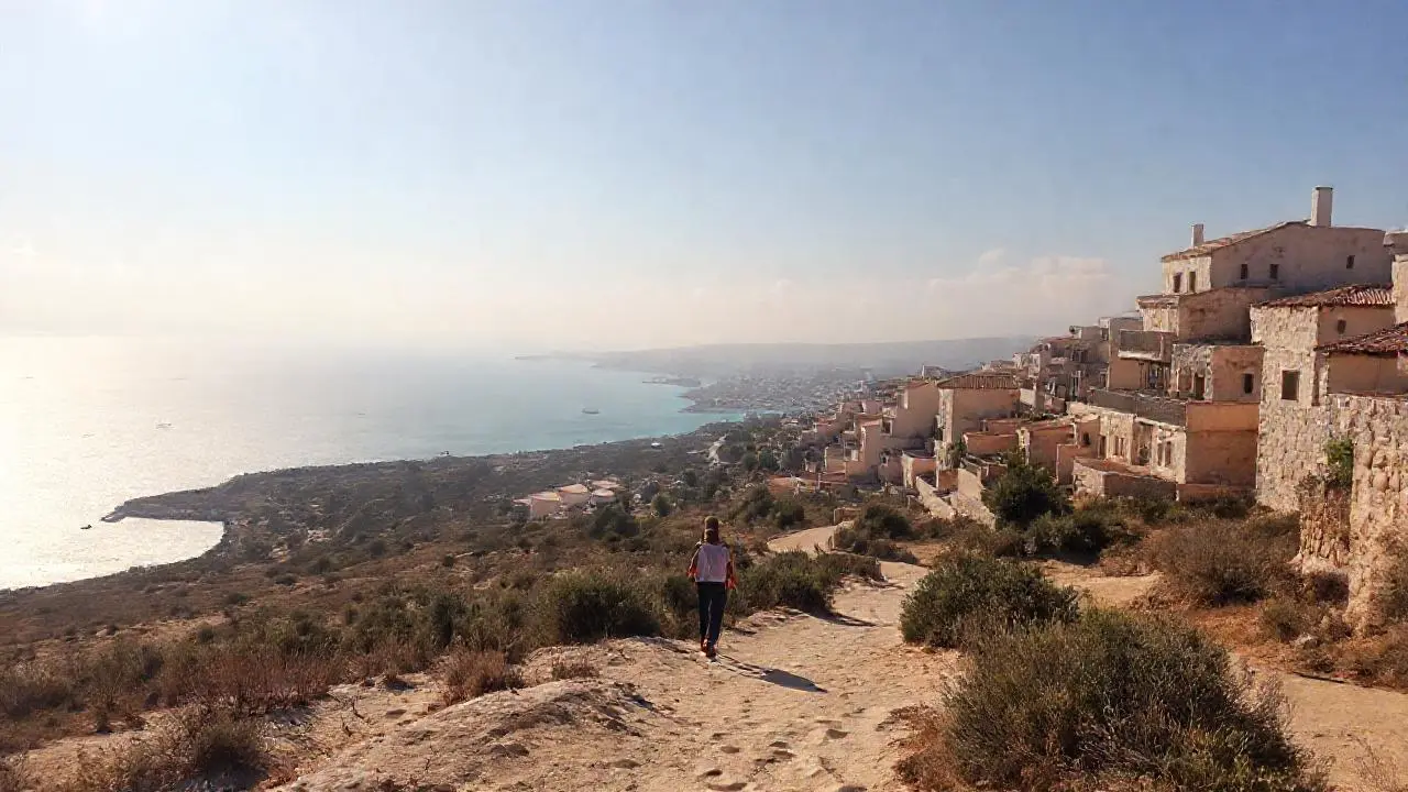 Paz costera, luz suave, y quietud