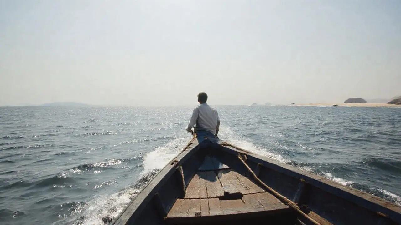 Tranquila escena marina, suave y serena