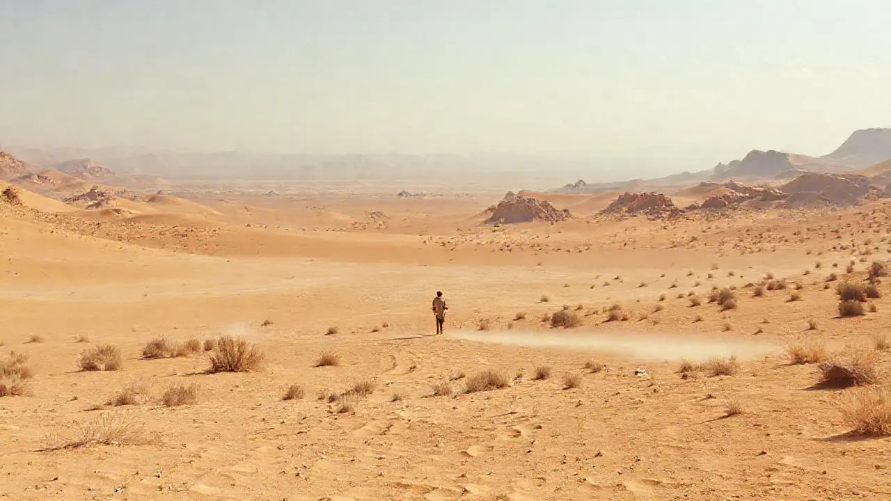 Inmenso desierto, soledad y calma
