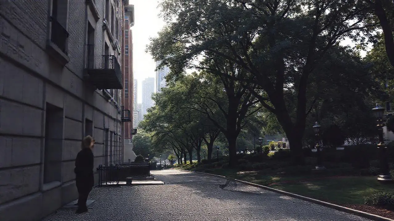 Tranquila escena urbana, llena de calma