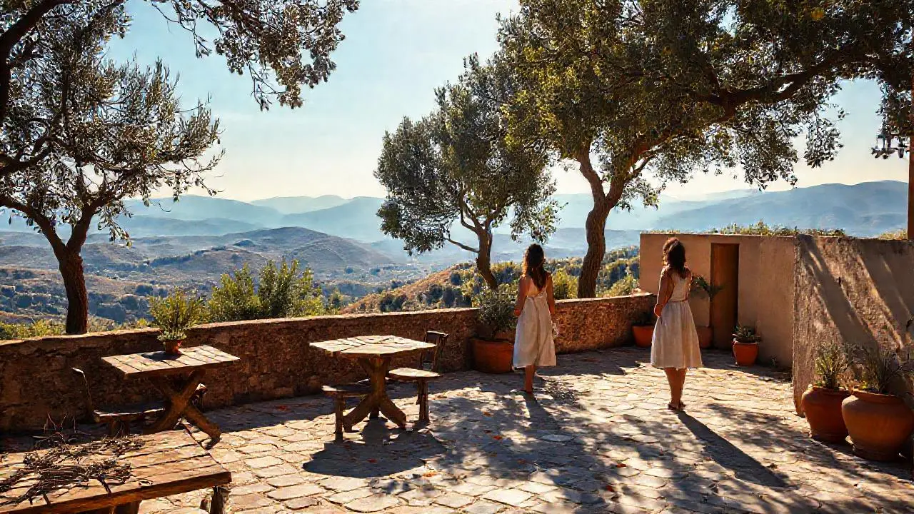 Paz serena en un paisaje mediterráneo