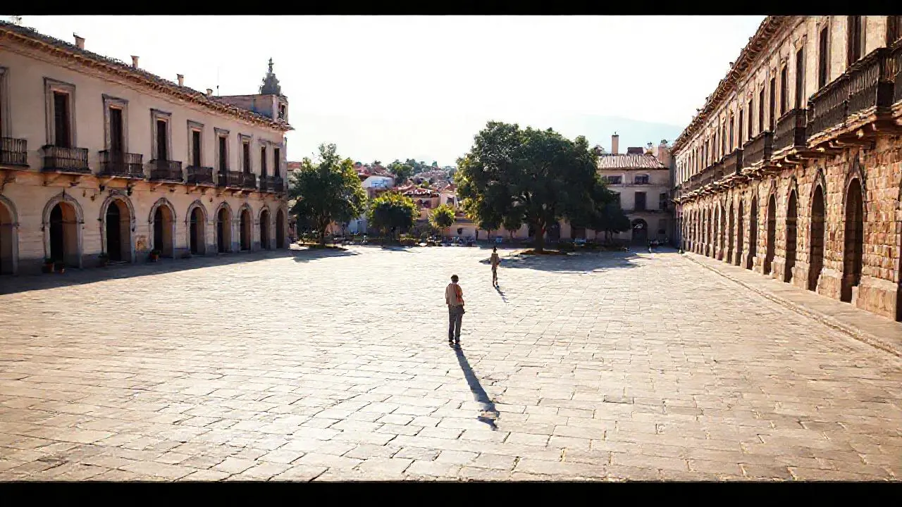 Plaza histórica, luminosa y tranquila