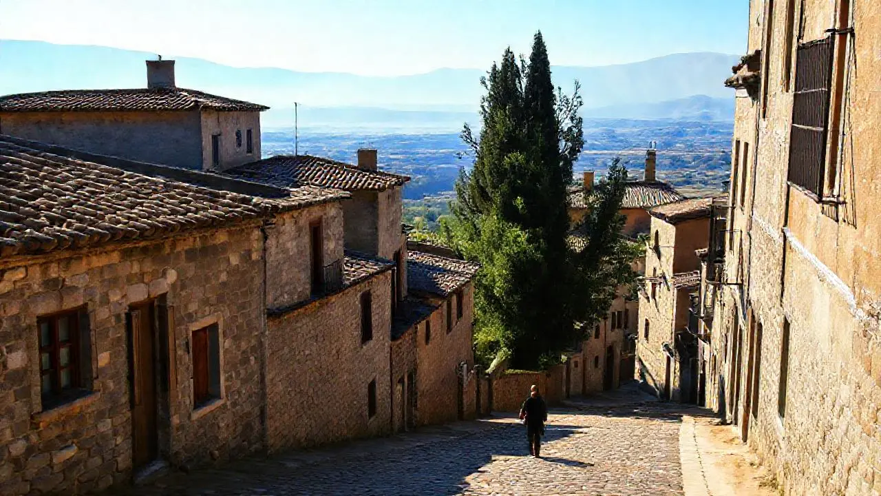 Paz rural, historia y luz suave