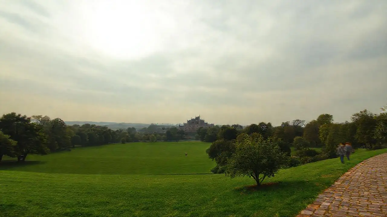 Paisaje extenso, suave y ligeramente borroso