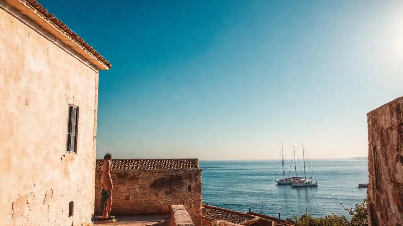 Paz costera bajo luz suave