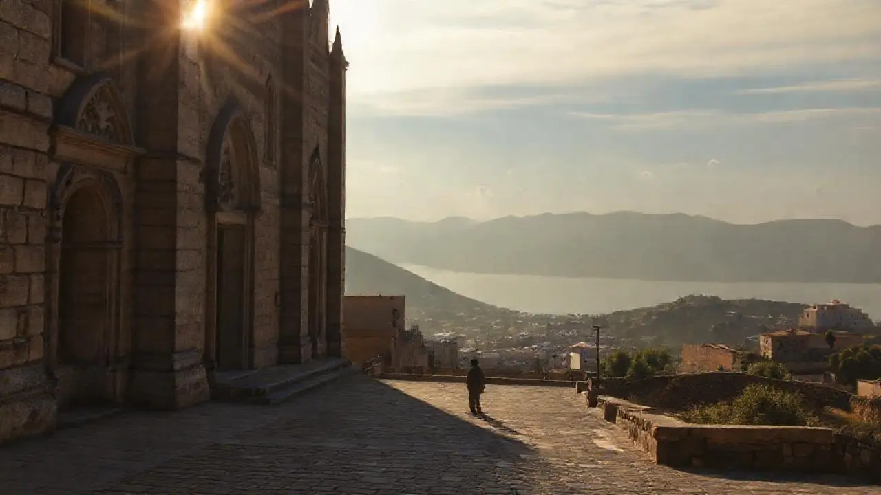 Paz serena en un paisaje antiguo