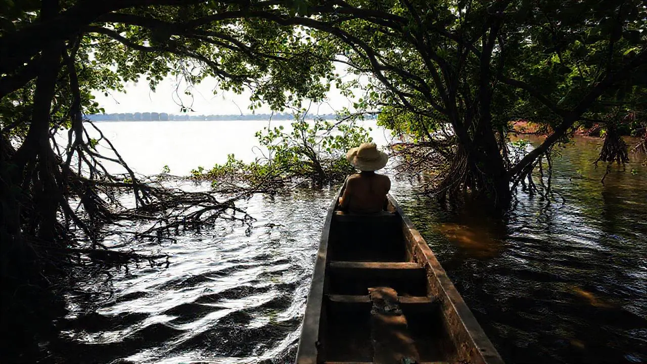 Paz y naturaleza en calma reflejada
