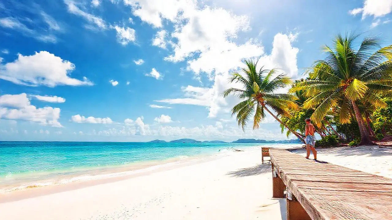 Paraíso tropical, tranquilo y soleado