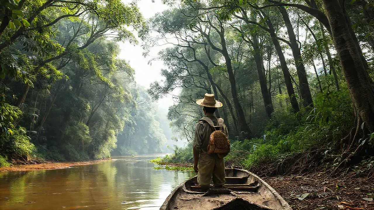 Selva exuberante, serena y profunda
