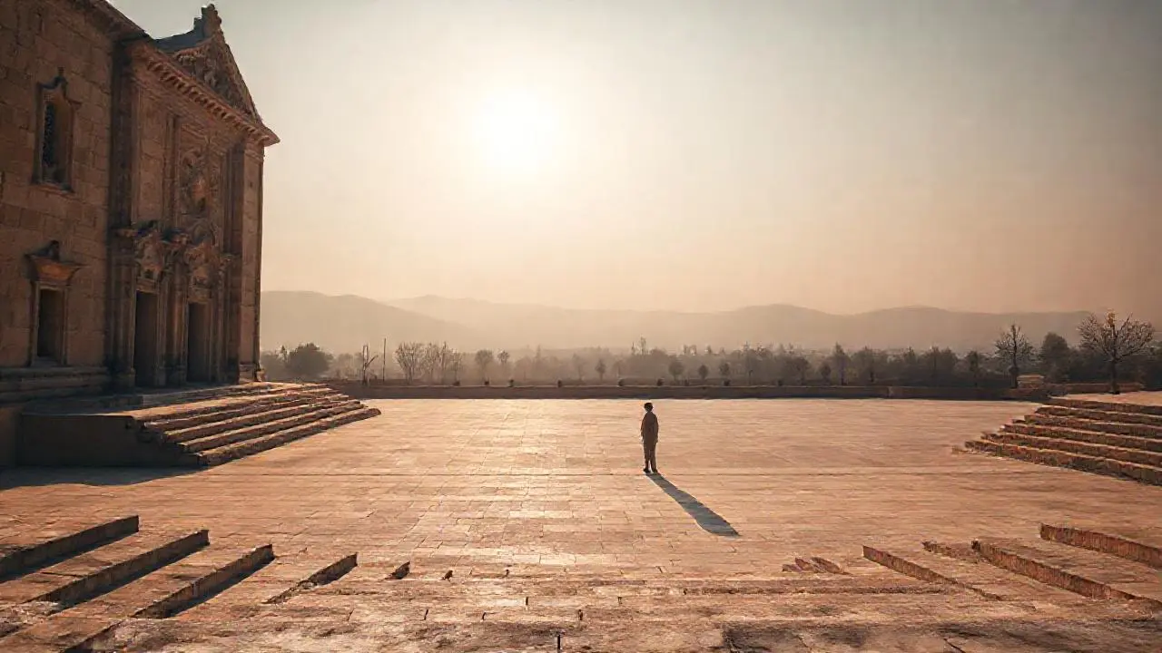 Escena tranquila, amplia y natural