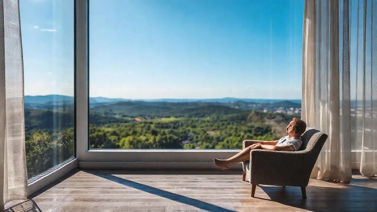 Paz y luz inundan un espacio amplio