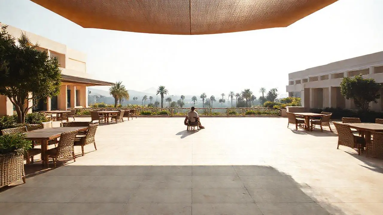 Paz y calma en un oasis al aire libre