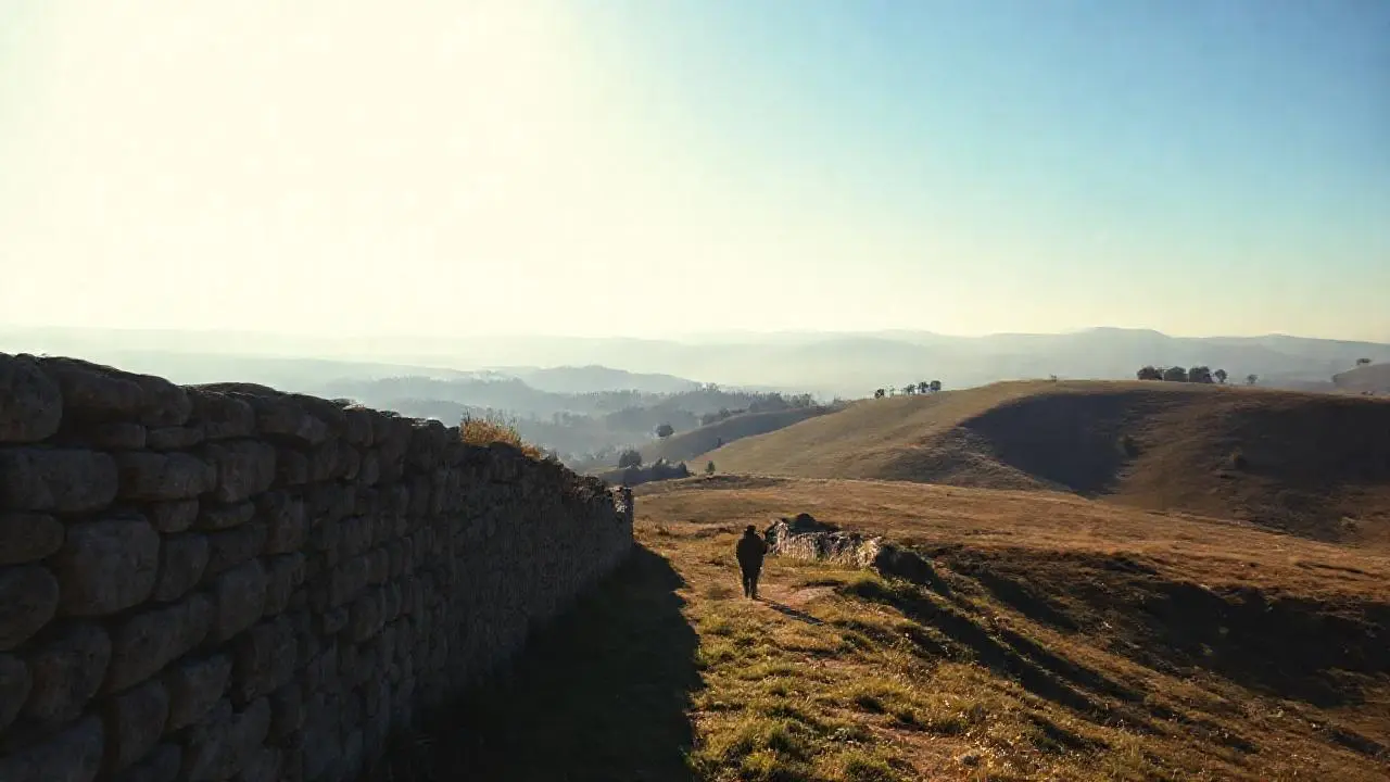 Paisaje vasto, tranquilo y ligeramente difuminado