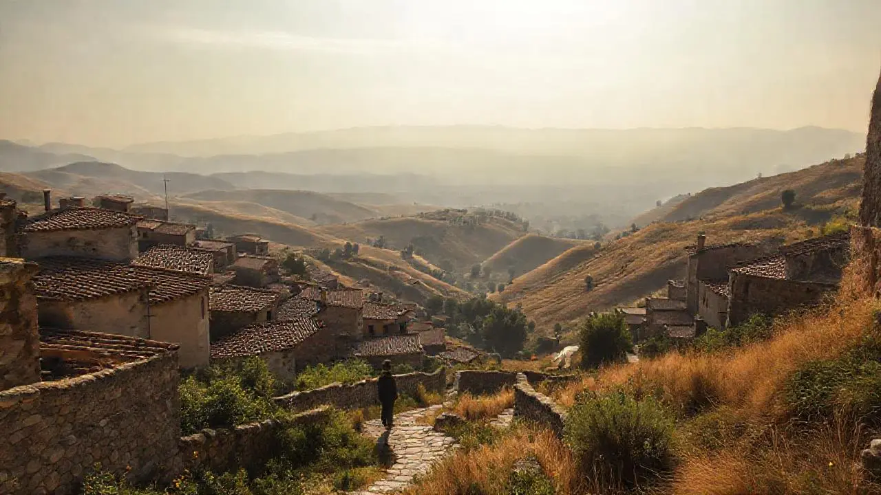 Paisaje rural sereno y vasto