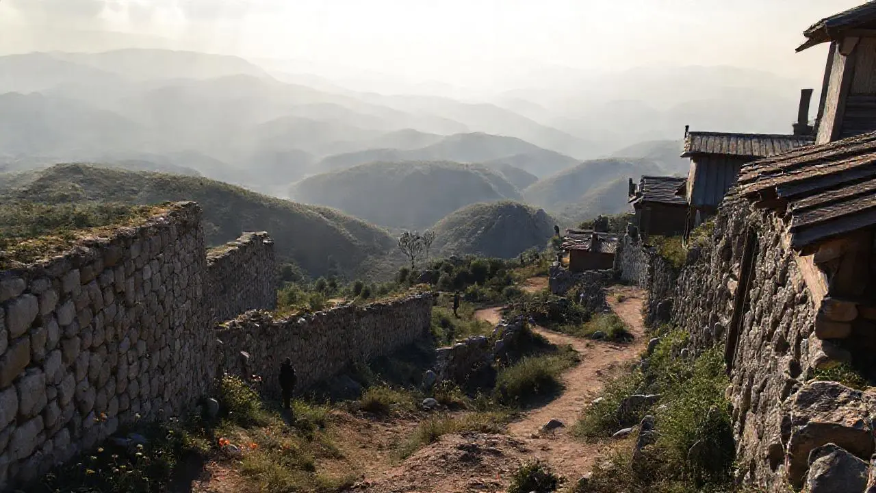 Paisaje rural vasto y tranquilo
