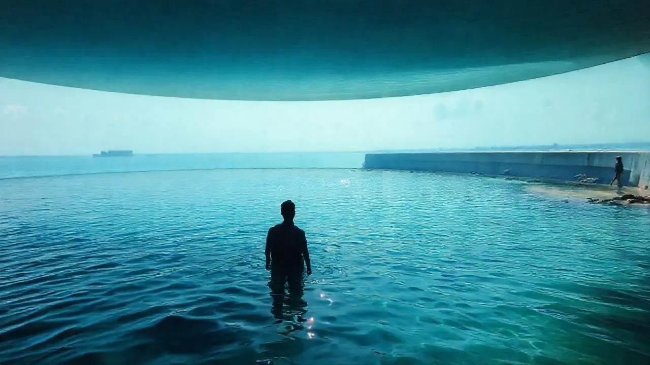 Un espacio acuático amplio y sereno