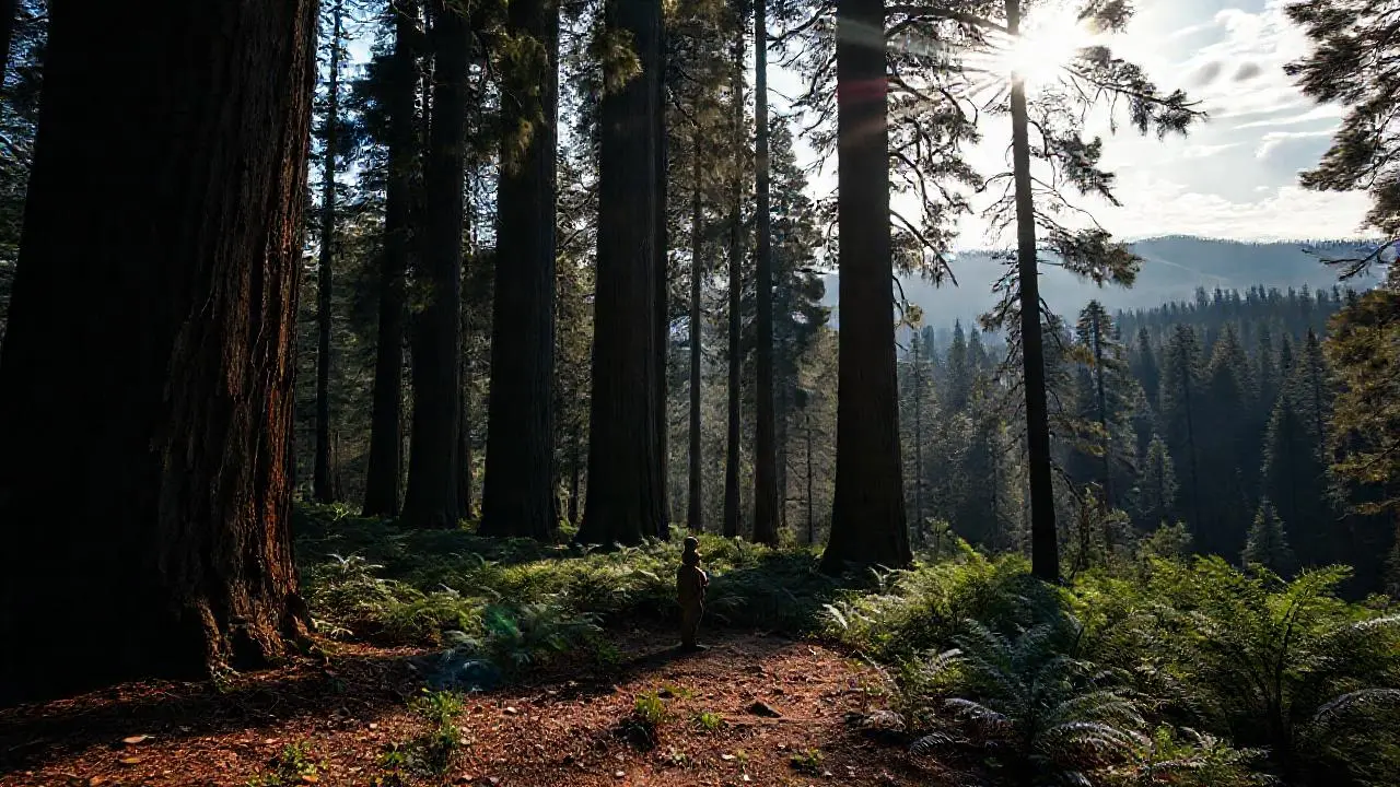 Bosque profundo, tranquilo y vasto