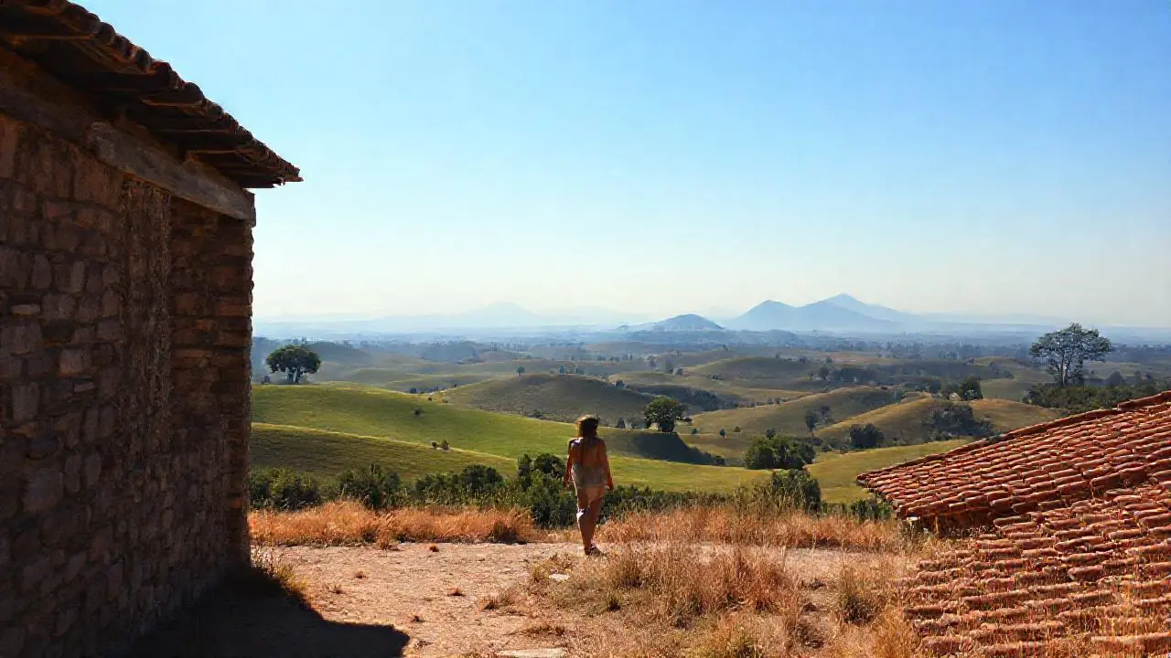 Paisaje tranquilo, vasto y lleno de luz