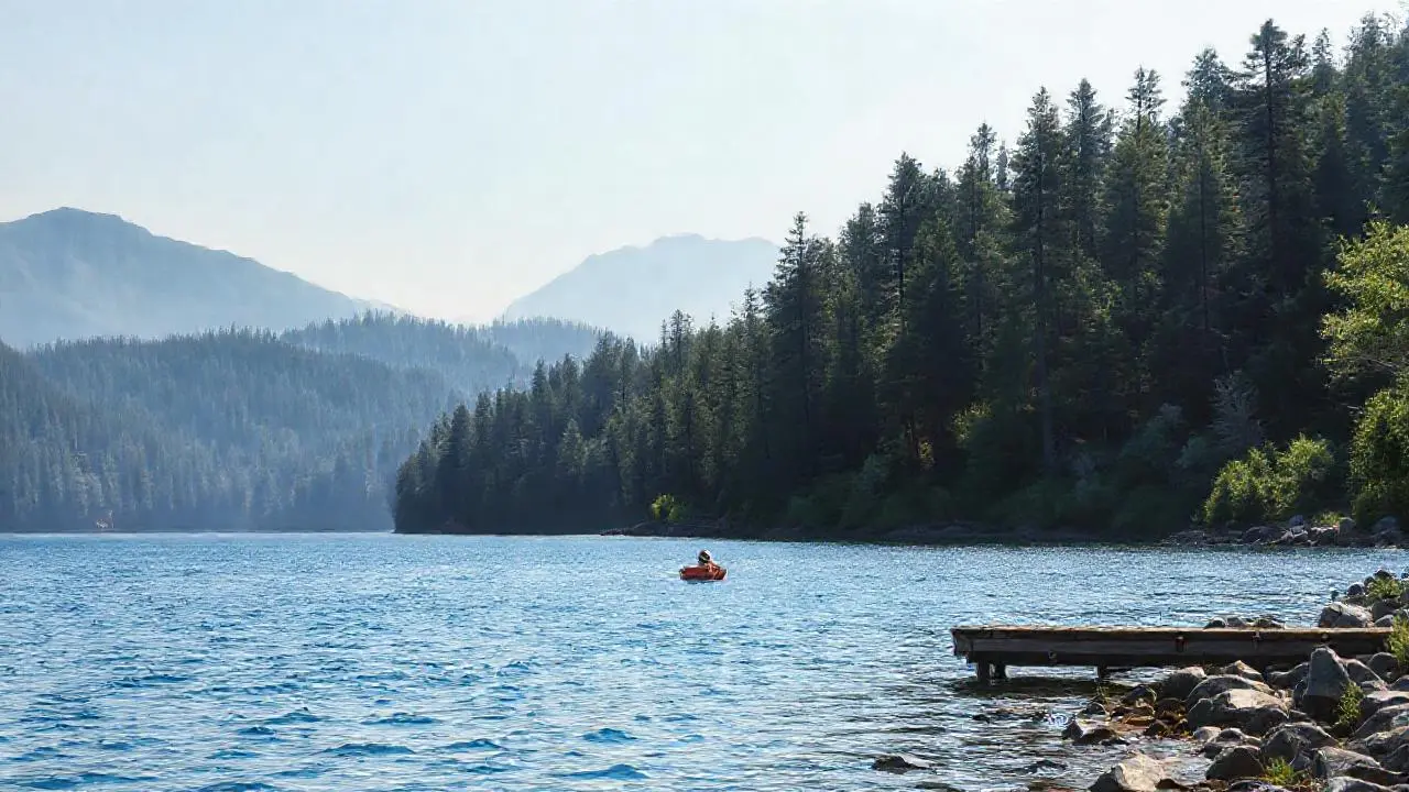 Paz natural, paisaje amplio y sereno