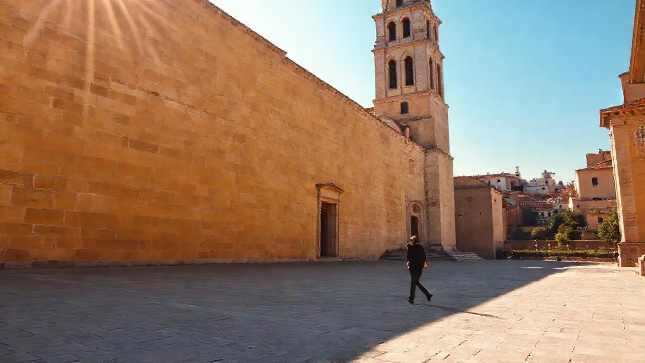 Paz arquitectónica bajo luz suave