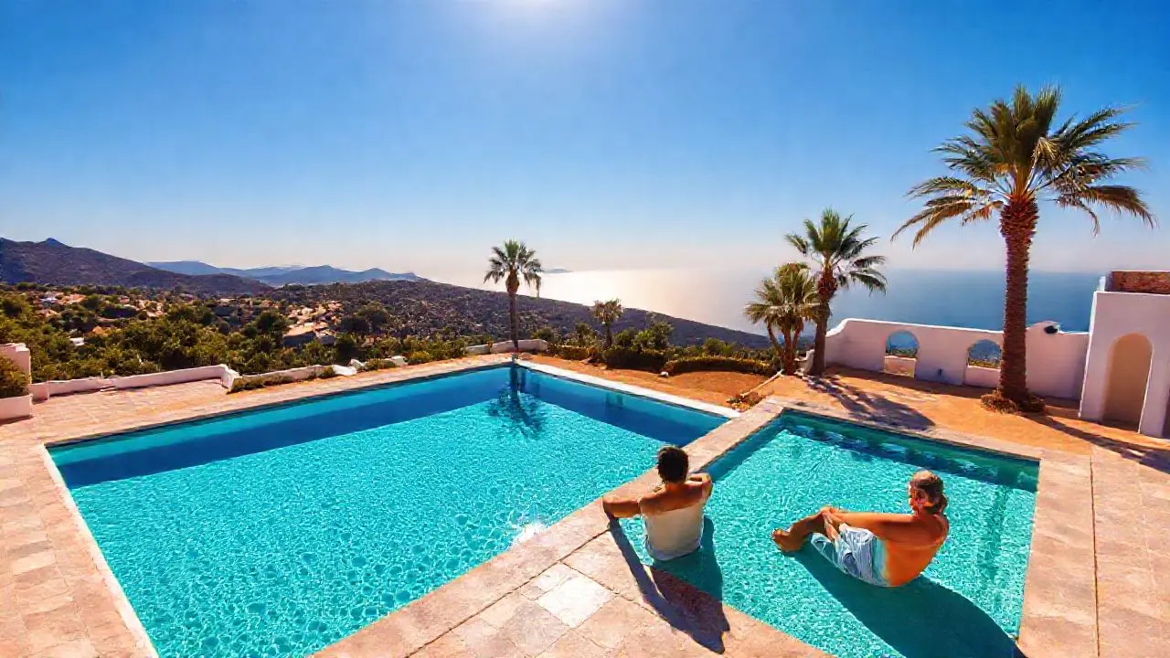 Paz y tranquilidad en un paisaje soleado