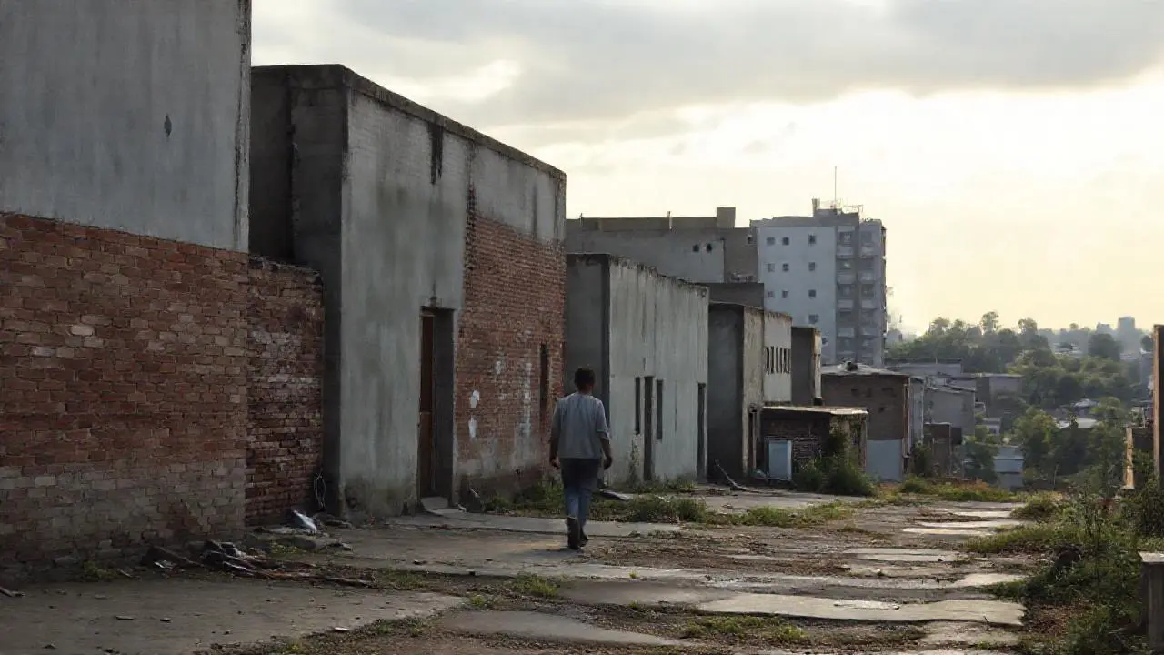 Ambiente urbano melancólico, ligeramente difuso