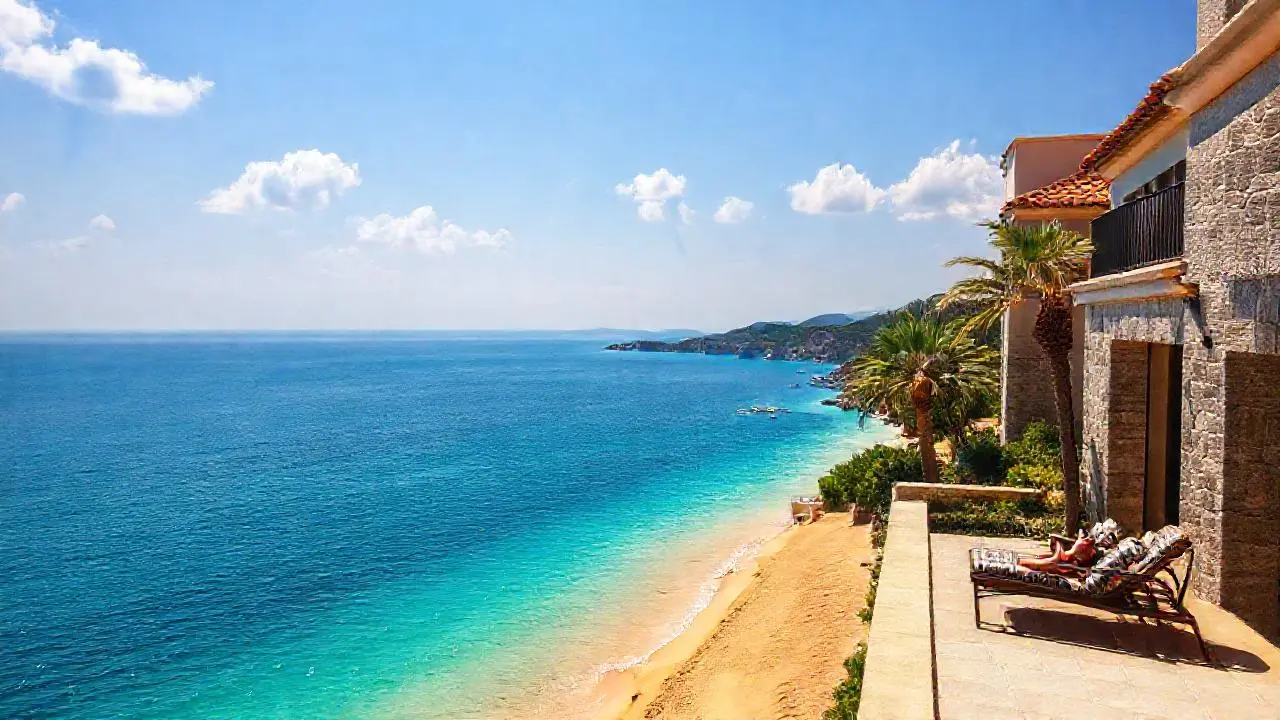 Playa paradisíaca, paz y serenidad