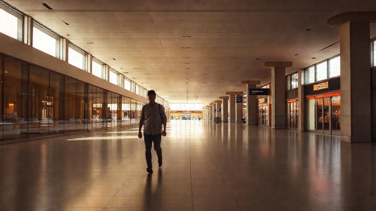 Ambiente amplio, luminoso y ligeramente difuso