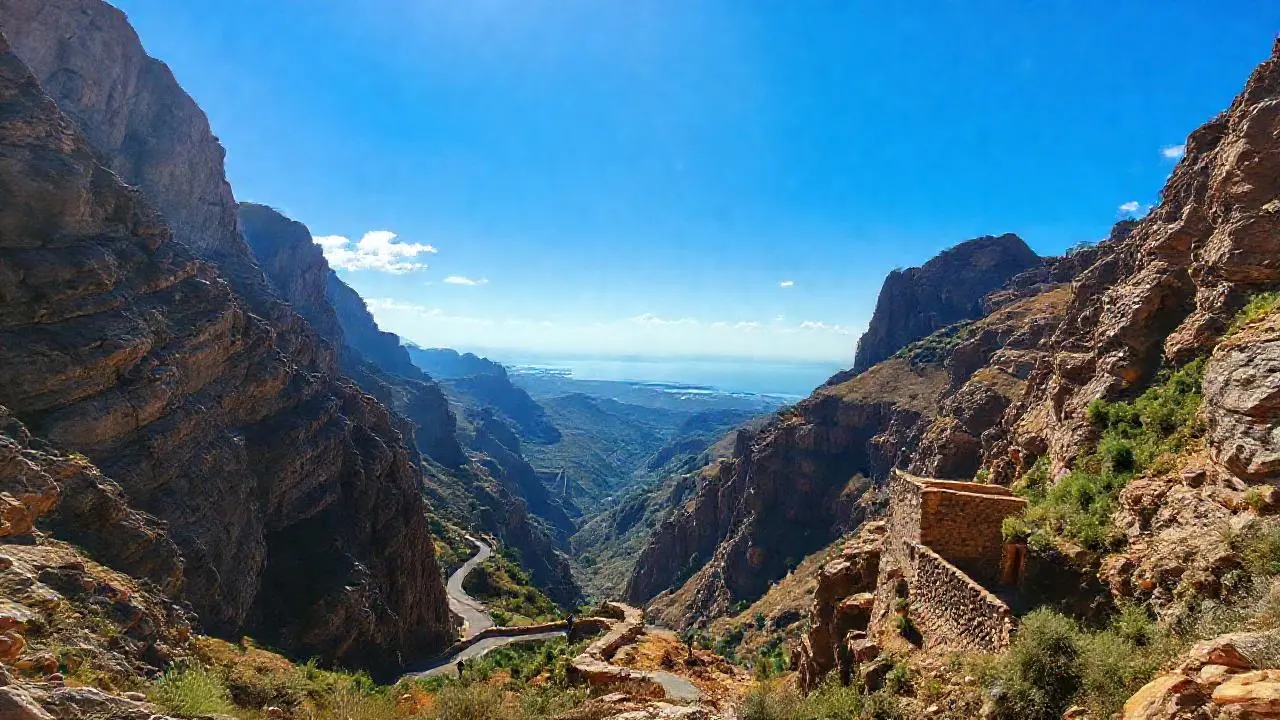 Imponente paisaje montañoso, vasto y sereno