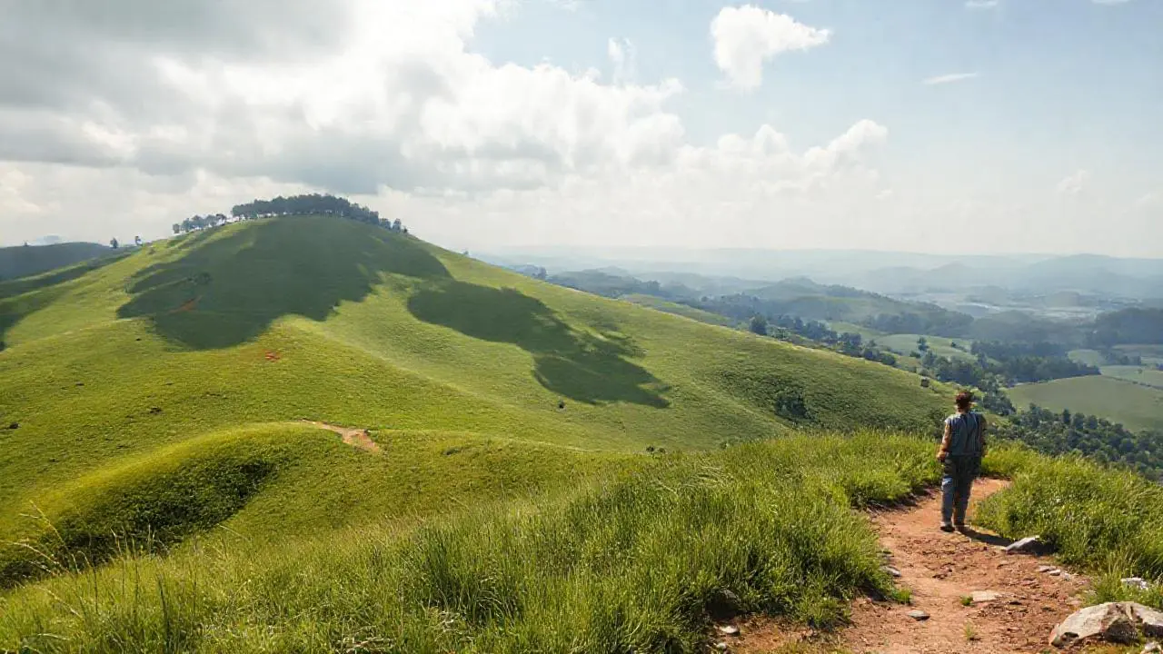Paisaje extenso, tranquilo y realista