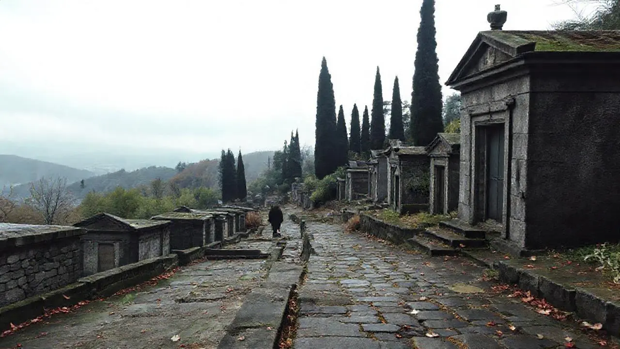 Paisaje melancólico, antiguo y silencioso