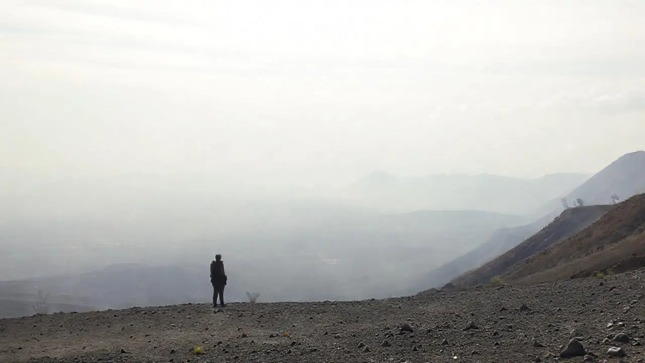 Paisaje vasto, difuso y melancólico