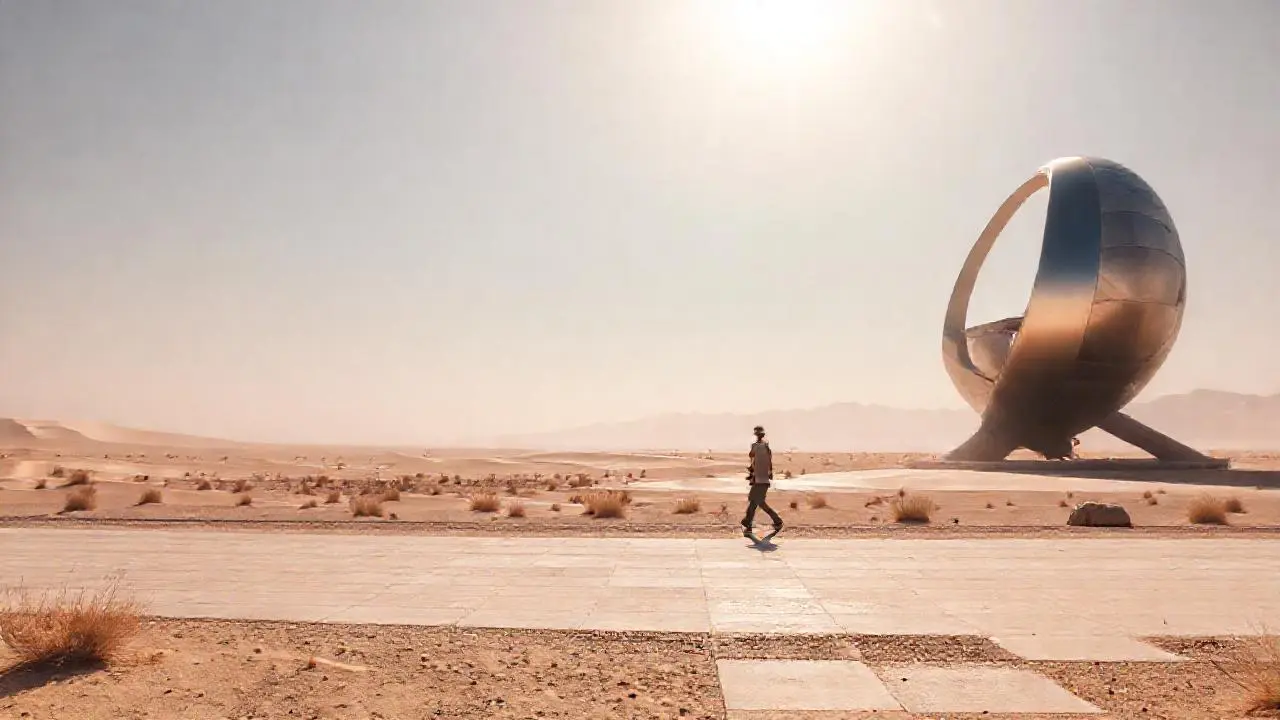 Desierto vasto, misterioso y geométrico
