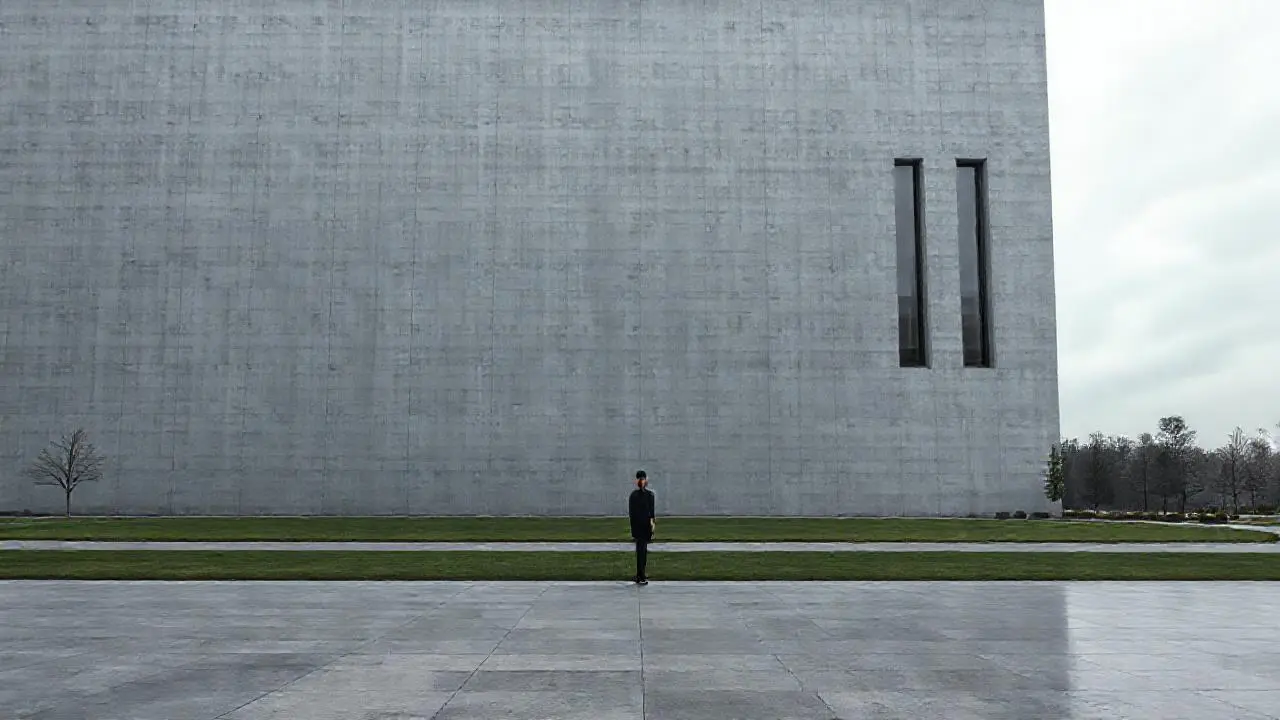 Edificio imponente, tranquilo y algo solitario