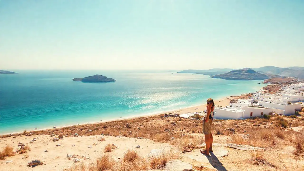 Paisaje mediterráneo sereno y luminoso