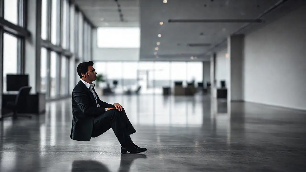 Oficina moderna, calma y minimalista
