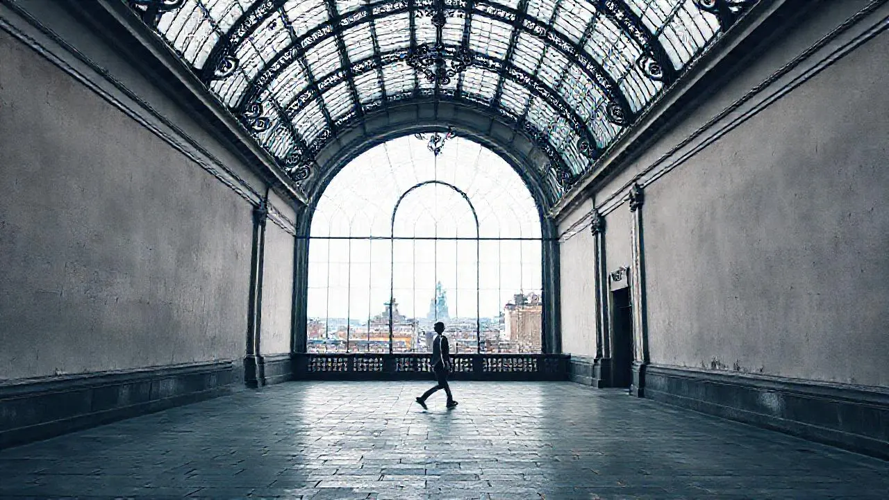 Espacio grandioso, silencioso y ligeramente envejecido