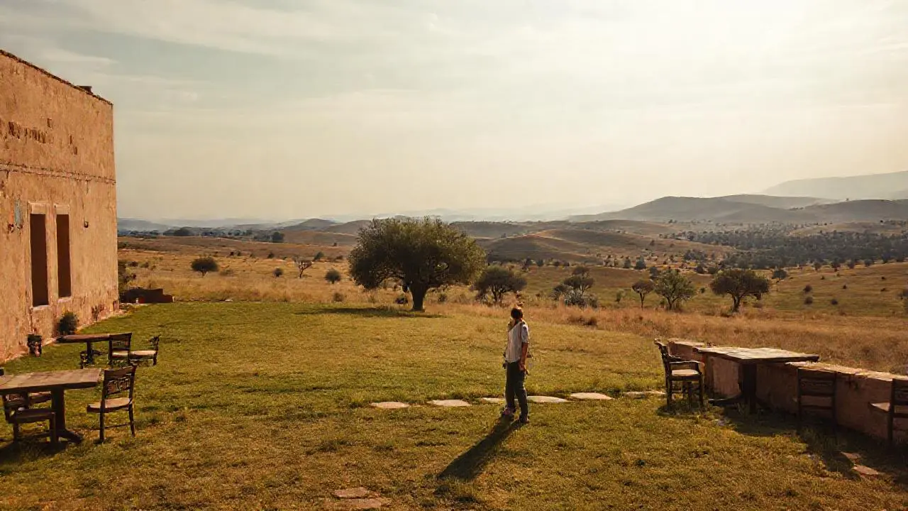 Paz rural, luz cálida y serena